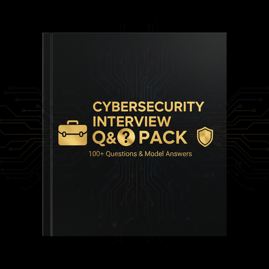 Cybersecurity Interview Q&A Pack — 100+ Questions & Model Answers